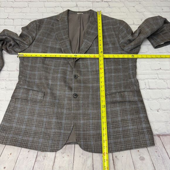 Joseph Abboud Men Ethomas Blazer Jacket Size 48 Reg Wool Silk Linen C055 -25 - Picture 2 of 16